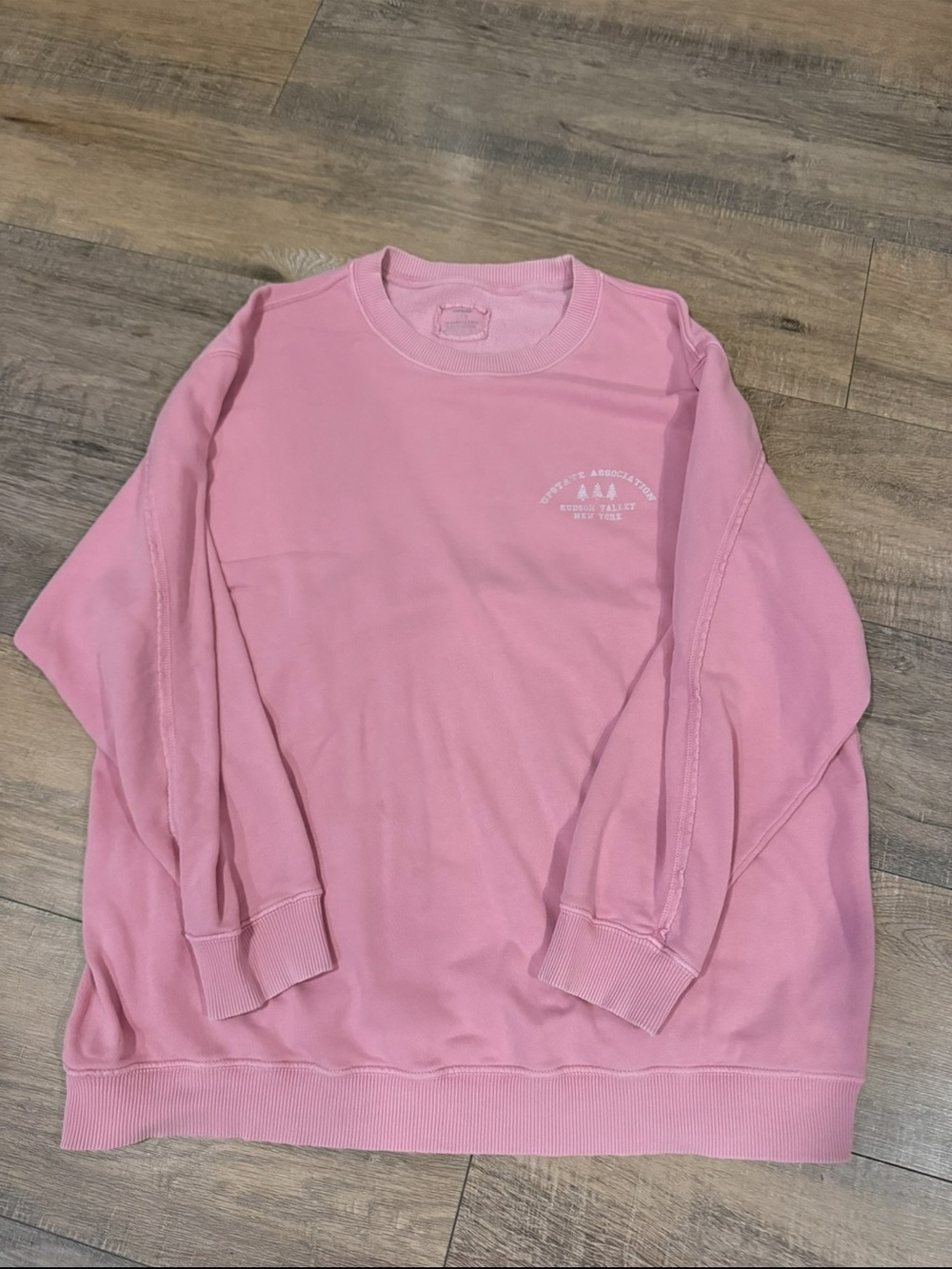 Pink arrow oversized Crewneck Sweatshirt  - Casual Pullover